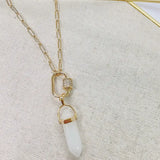 WHITE CRYSTAL NECKLACE