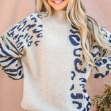 Leopard Blush and Black Sweater