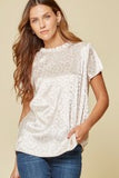 Shiny Ghost Leopard Top
