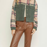 CORDUROY PLAID JACKET