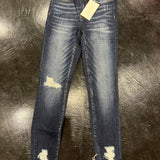 SPARROW MID RISE CROP SKINNY JEANS WITH CUFF
