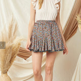 MULTI FLORAL SKIRT