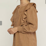 Corduroy Mini Long Sleeve Dress