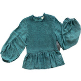 Smocked Long Sleeve Top