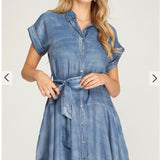 Soft Denim Stream Dress