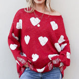 Red Heart Distressed Sweater