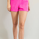 PINK HIGH WAIST SHORTS