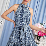Halter Snake Dress