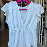 SATIN PEPLUM TOP