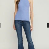 HIGH NECK RIBBED TANK