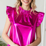 Hot Pink Metallic Dress