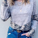 Snake Print Long Sleeve Shirt
