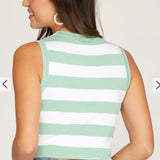 SOFT KNIT STRIPE CROP