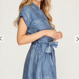 Soft Denim Stream Dress