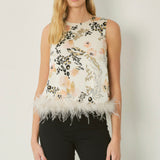 NATURAL FEATHERS TOP