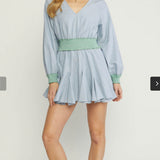 Fun Blue & Flowy Dress