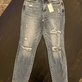 HI-RISE DESTROYED SLIM JEAN