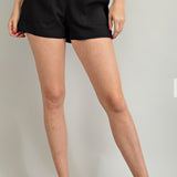 Black High Waist Shorts