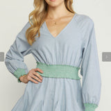 Fun Blue & Flowy Dress