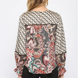 MIXED PRINT TOP