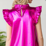 Hot Pink Metallic Dress