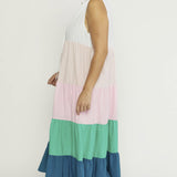 Colorblock Maxi Dress