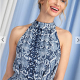 Halter Snake Dress