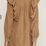 Corduroy Mini Long Sleeve Dress