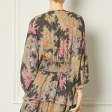 Tiered Abstract Mini Dress