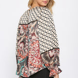 MIXED PRINT TOP