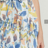 MULTI BLUE FLORAL SKIRT