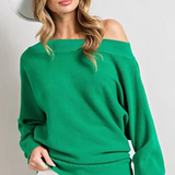 BOAT NECK SWEATER