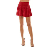 Red Metallic Shorts