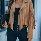 Tan Fringe Moto