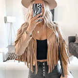 Tan Fringe Moto