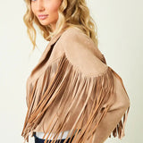 Tan Fringe Moto