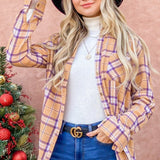 Mustard Plaid Button Down