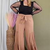 COCO TIERED WIDE LEG PANTS