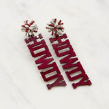 HOWDY POM EARRINGS