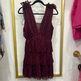 Magenta Metallic Night Out Dress