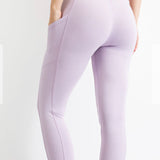 LAVENDER BUTTER YOGA FABRIC CAPRI