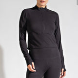 Black Butter Yoga Long Sleeve Top