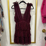 Magenta Metallic Night Out Dress