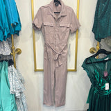 Taupe Military Jumpsuit