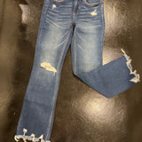 MID RISE ANKLE FLARE JEANS