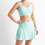 MINT BUTTER YOGA HIGH WAIST PLEAT SKORT