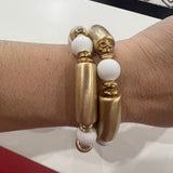 GOLD DOT BANGLE