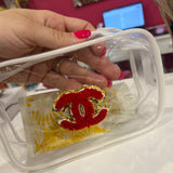 Clear/Red CC Bag