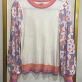 GEO SLEEVE TOP