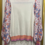 GEO SLEEVE TOP